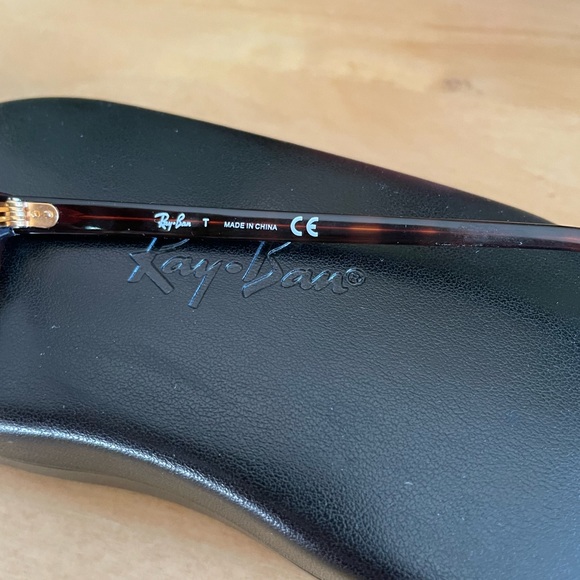 Ray-Ban Clubmaster Unisex Tortoise & Gold Eyeglass Frames - Picture 7 of 10